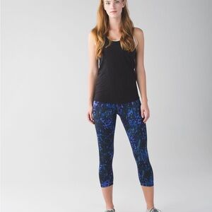 Lululemon Wunder Under Crop II Iris Flower Multi 8